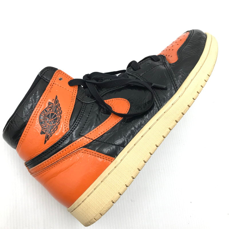 【中古品】【メンズ】 NIKE ナイキ AIR JORDAN 1 RETRO HIGH OG 555088-028 エアジョーダン 1 レトロ ハイ オリジナル スニーカー 靴 160-241217-yk-10-tag サイズ：27.5cm/US9.5 カラー："SHATTERED BACKBOARD 3.0"BLACK/STARFISH-PALE 万代Net店