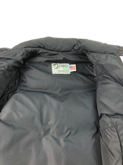 【中古品】【メンズ】 schott ショット DOWN JACKET LOT.1255 2WAY レザー切替 ダウンジャケット アウター 145-250112-mo-18-tag サイズ：40 カラー：ブラック 万代Net店