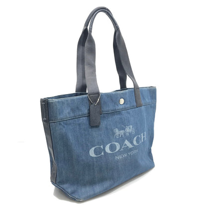 【中古品】【レディース】 COACH コーチ TOTE BAG F25902 トートバッグ カバン 180-241217-na-11-tag カラー：インディゴ 万代Net店