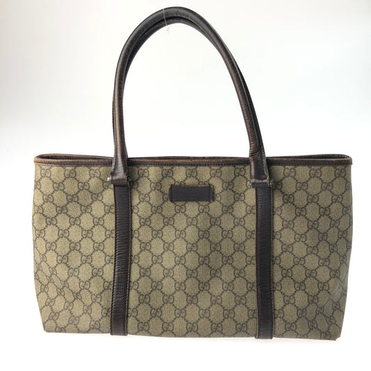 【現状渡し品】【メンズ/レディース】 GUCCI グッチ GG SUPREME TOTE BAG 114595 GGスプリーム トートバッグ カバン 180-241221-na-07-tag カラー：ベージュ/ブラウン 万代Net店