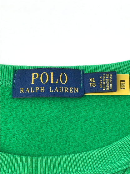 【中古品】【メンズ】 POLO RALPH LAUREN ポロ・ラルフローレン PAINT SPLATTER SWEAT クルーネック ペイント加工スウェット トレーナー 147-241225-hi-23-tag サイズ：XL カラー：グリーン 万代Net店