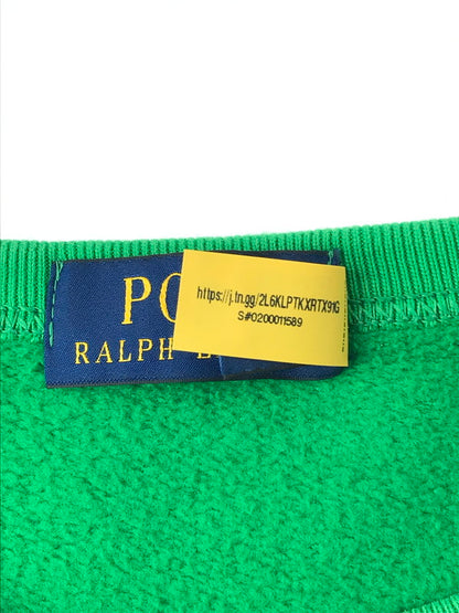 【中古品】【メンズ】 POLO RALPH LAUREN ポロ・ラルフローレン PAINT SPLATTER SWEAT クルーネック ペイント加工スウェット トレーナー 147-241225-hi-23-tag サイズ：XL カラー：グリーン 万代Net店