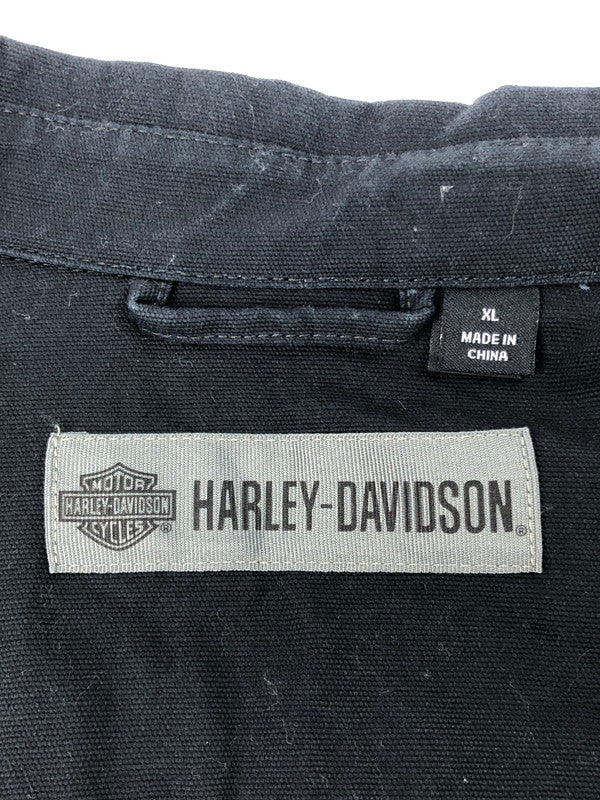 【中古品】【メンズ】 HARLEY DAVIDSON ハーレーダビッドソン BAT OUT OF HELL SLIM FIT JACKET 97502-19VM スリムフィットジャケット ブルゾン ライトアウター 145-241226-hi-14-tag サイズ：XL カラー：ブラック 万代Net店