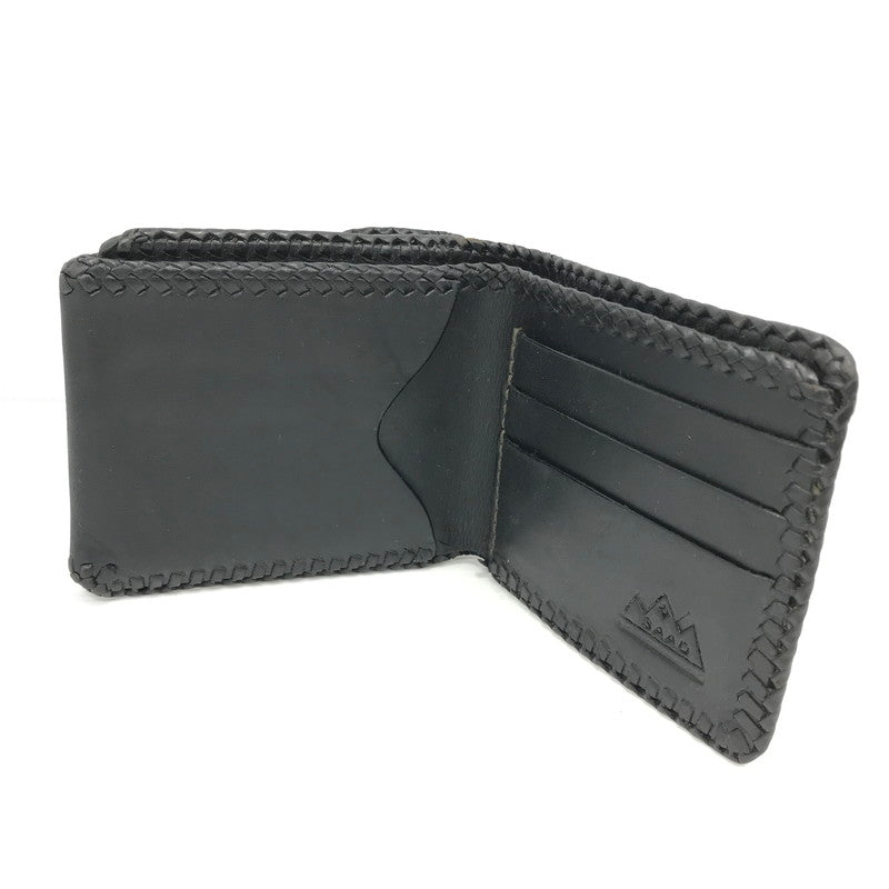 【現状渡し品】【メンズ】  SAAD サード LEATHER SHORT WALLET レザー ショート ウォレット 財布 191-241218-yk-05-tag カラー：BLACK 万代Net店