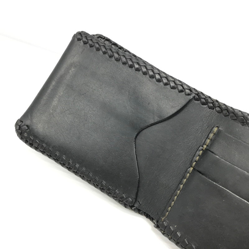 【現状渡し品】【メンズ】  SAAD サード LEATHER SHORT WALLET レザー ショート ウォレット 財布 191-241218-yk-05-tag カラー：BLACK 万代Net店