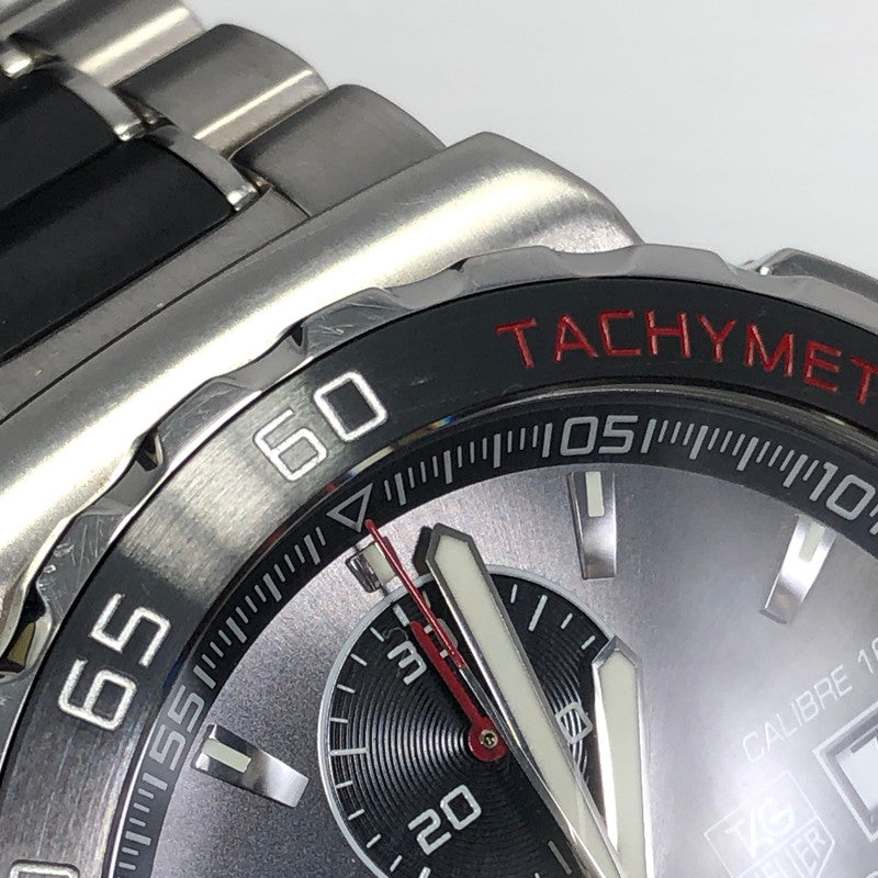 【中古品】【メンズ】 TAG HEUER タグホイヤー FORMULA 1 CAU2011.BA0873 EAZ8335 フォーミュラ1 キャリバー16 クロノグラフ オートマチック 自動巻き デイト 腕時計 195-241225-hi-33-tag サイズ：44mm カラー：シルバー 万代Net店