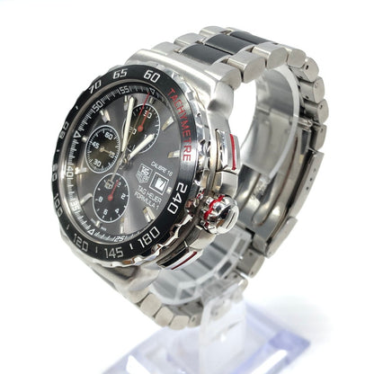 【中古品】【メンズ】 TAG HEUER タグホイヤー FORMULA 1 CAU2011.BA0873 EAZ8335 フォーミュラ1 キャリバー16 クロノグラフ オートマチック 自動巻き デイト 腕時計 195-241225-hi-33-tag サイズ：44mm カラー：シルバー 万代Net店