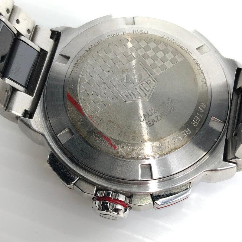 【中古品】【メンズ】 TAG HEUER タグホイヤー FORMULA 1 CAU2011.BA0873 EAZ8335 フォーミュラ1 キャリバー16 クロノグラフ オートマチック 自動巻き デイト 腕時計 195-241225-hi-33-tag サイズ：44mm カラー：シルバー 万代Net店