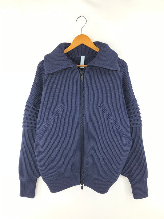 【中古品】【メンズ】  CFCL シーエフシーエル LOW GAUGE HIGHNECK ZIP BLOUSON CF008KC047 ローゲージ ハイネックジップブルゾン アウター 141-241215-hi-13-tag サイズ：3 カラー：ネイビー 万代Net店