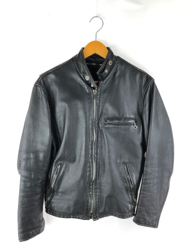 【中古品】【メンズ】 schott ショット SINGLE RIDERS JACKET TALON ZIP ライナー付き シングルライダースジャケット アウター 145-250112-mo-15-tag サイズ：36 カラー：ブラック 万代Net店