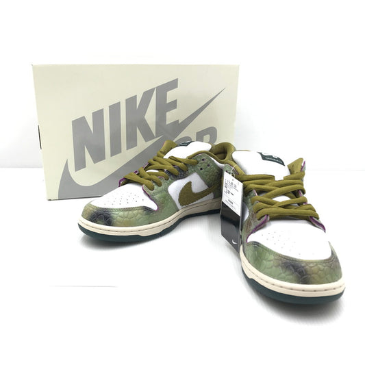 【中古美品】【メンズ】  NIKE SB ナイキエスビー × ALEXIS SABLONE アレクシス・サブローン 別注 コラボ DUNK LOW PRO QS HJ3386-300 ダンクロー プロ QS スニーカー 靴 160-241217-yk-01-tag サイズ：28.5cm/US10.5 カラー：OIL GREEN/DESERT MOSS-WHITE 万代Net店