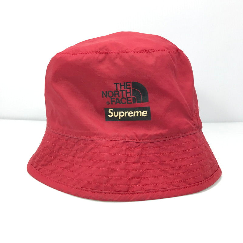 【中古品】【メンズ】 Supreme シュプリーム ×THE NORTH FACE ザ・ノースフェイス 18SS PACKABLE REVERSIBLE CRUSHER リバーシブル クラッシャーハット 帽子 185-250810-na-06-tag サイズ：なし カラー：グリーン/レッド 万代Net店