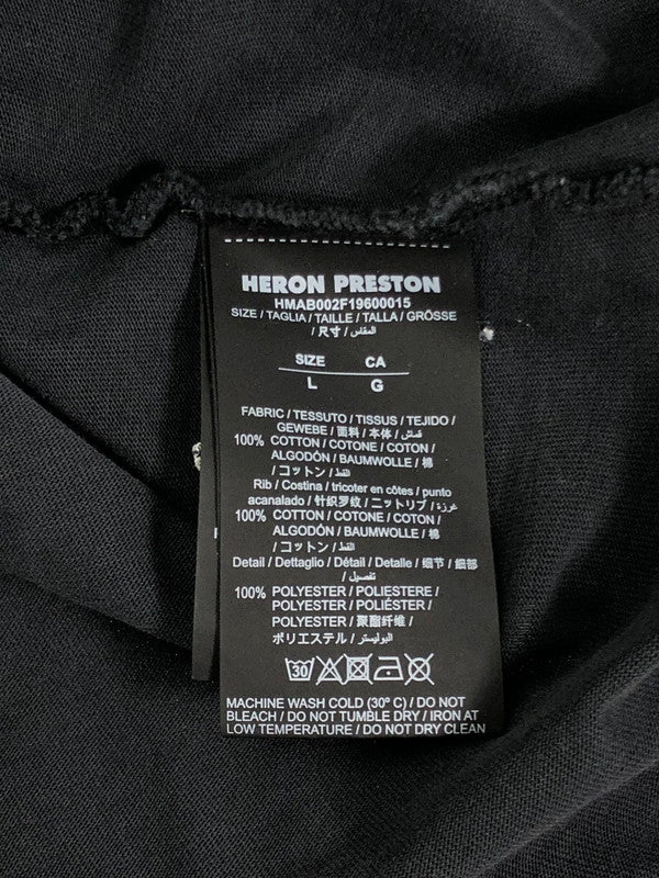 【現状渡し品】【メンズ】  HERON PRESTON ヘロンプレストン PRINTED LS TEE HMAB002F19600015 ロングスリーブ Tシャツ トップス カットソー 141-241222-mo-01-tag サイズ：L カラー：ダークグレー 万代Net店