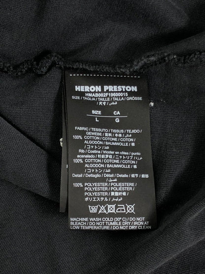 【現状渡し品】【メンズ】  HERON PRESTON ヘロンプレストン PRINTED LS TEE HMAB002F19600015 ロングスリーブ Tシャツ トップス カットソー 141-241222-mo-01-tag サイズ：L カラー：ダークグレー 万代Net店