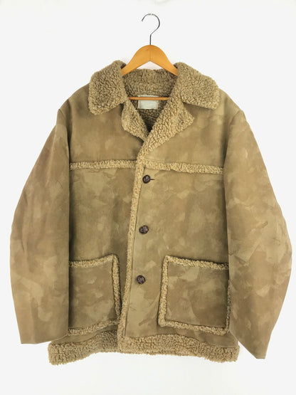 【中古品】【メンズ】  FINGERHUT FASHIONS フィンガーハットファッション 60S USA製 MOUTON COAT ムートンコート アウター 146-250131-mo-30-tag サイズ：44 カラー：ベージュ系 万代Net店