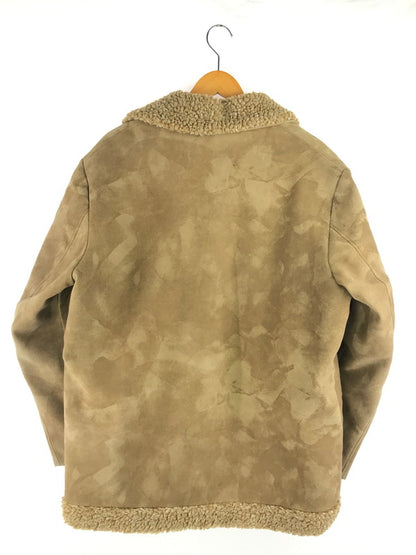 【中古品】【メンズ】  FINGERHUT FASHIONS フィンガーハットファッション 60S USA製 MOUTON COAT ムートンコート アウター 146-250131-mo-30-tag サイズ：44 カラー：ベージュ系 万代Net店