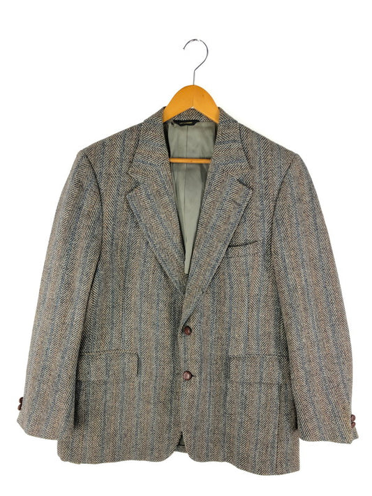 【現状渡し品】【メンズ】 HARRIS TWEED ハリスツイード BASKIN 70S USA製 WOOL TAILORED JACKET 70年代 ウール テーラードジャケット アウター 146-250112-mo-13-tag カラー：ブラウン系 万代Net店