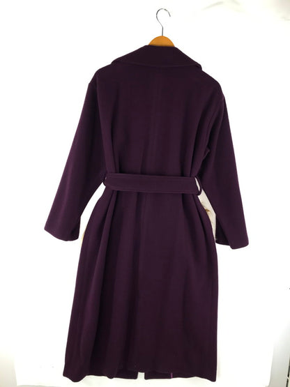 【中古品】【レディース】 ELENORE TOKYO エレノア トーキョー POINT FUR WOOL COAT 44267060 ポイント ファー ウールコート ロングコート アウター 169-250111-na-07-tag サイズ：F カラー：パープル 万代Net店