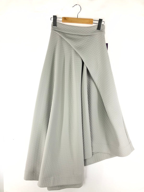 【中古美品】【レディース】 ELENORE TOKYO エレノア トーキョー DRAPING ASYMMETRY SKIRT 44262060 ドレーピング アシンメトリー スカート ロングスカート 171-250111-na-20-tag サイズ：M カラー：グレー 万代Net店