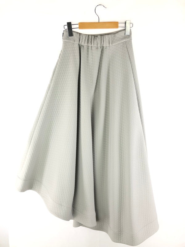 【中古美品】【レディース】 ELENORE TOKYO エレノア トーキョー DRAPING ASYMMETRY SKIRT 44262060 ドレーピング アシンメトリー スカート ロングスカート 171-250111-na-20-tag サイズ：M カラー：グレー 万代Net店