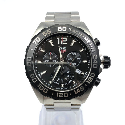 【中古品】【メンズ】 TAG HEUER タグホイヤー FORMULA 1 CAZ1010 フォーミュラ1 クロノグラフ デイト クォーツ 腕時計 195-241225-hi-32-tag サイズ：43mm カラー：シルバー 万代Net店