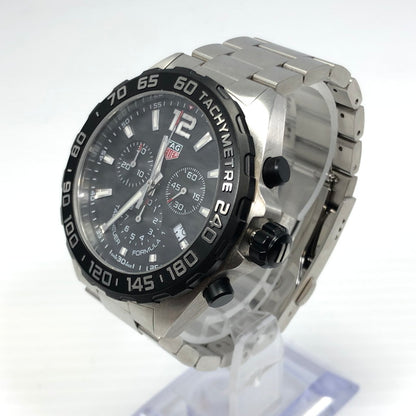 【中古品】【メンズ】 TAG HEUER タグホイヤー FORMULA 1 CAZ1010 フォーミュラ1 クロノグラフ デイト クォーツ 腕時計 195-241225-hi-32-tag サイズ：43mm カラー：シルバー 万代Net店