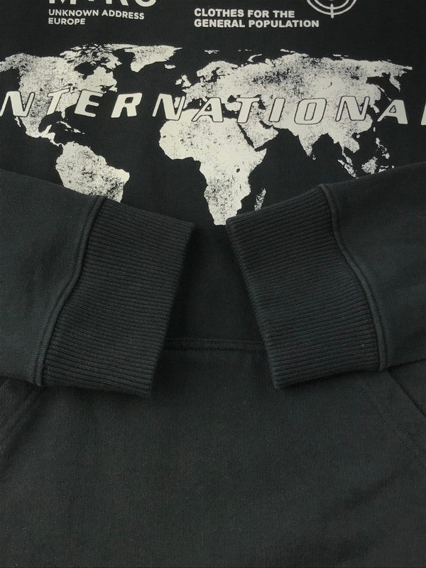 【中古品】【メンズ】 M+RC NOIR マルシェノア INTERNATIONAL HOODIE インターナショナル フーディー プルオーバーパーカー 142-241225-hi-25-tag サイズ：M カラー：ブラック 万代Net店