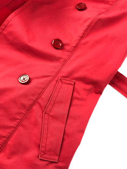 【中古品】【レディース】 Herno ヘルノ RAIN COLLECTION TRENCH COAT IM0082D-19195C-6015 レインコレクション トレンチコート アウター 169-250112-mo-03-tag サイズ：46 カラー：レッド 万代Net店