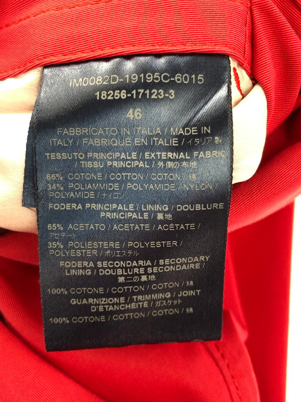 【中古品】【レディース】 Herno ヘルノ RAIN COLLECTION TRENCH COAT IM0082D-19195C-6015 レインコレクション トレンチコート アウター 169-250112-mo-03-tag サイズ：46 カラー：レッド 万代Net店