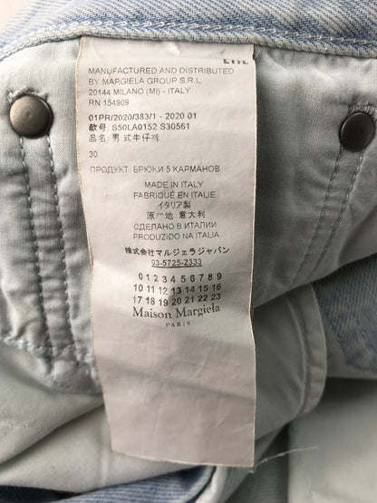 【中古品】【メンズ】  MAISON MARGIELA 10 メゾンマルジェラ 10 BOYFRIEND JEANS STONE WASH DENIM S50LA0152 S30561 ボーイフレンド ジーンズ ストーン ウォッシュ デニムパンツ 152-250111-na-11-tag サイズ：30 カラー：ホワイト 万代Net店