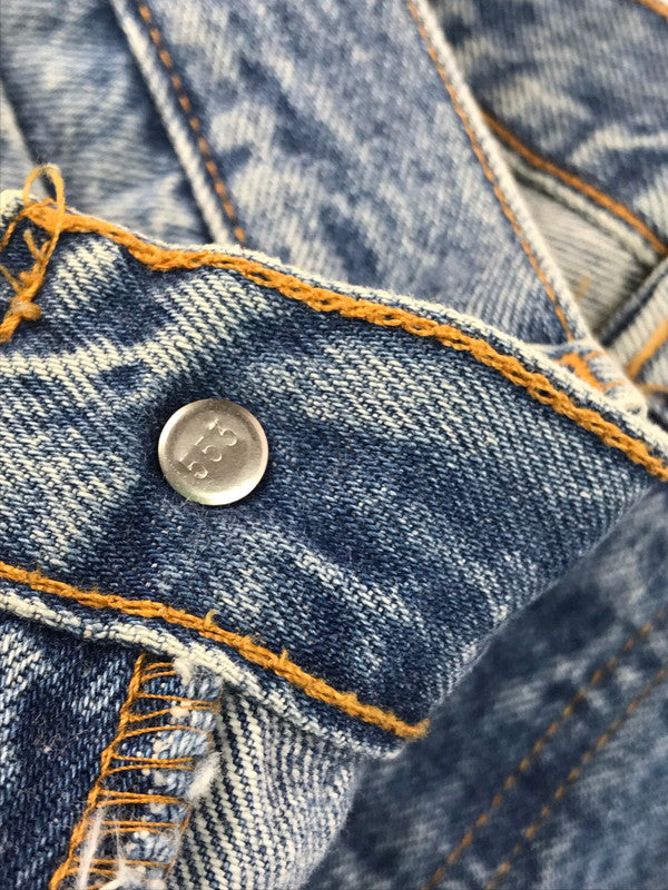 【現状渡し品】【メンズ】 Levi's リーバイス 90's 501 DENIM PANTS 501-0193 95年製 デニムパンツ ジーンズ USA製 ボタン裏刻印555 157-250326-hi-28-tag サイズ：W32 カラー：ライトインディゴ 万代Net店