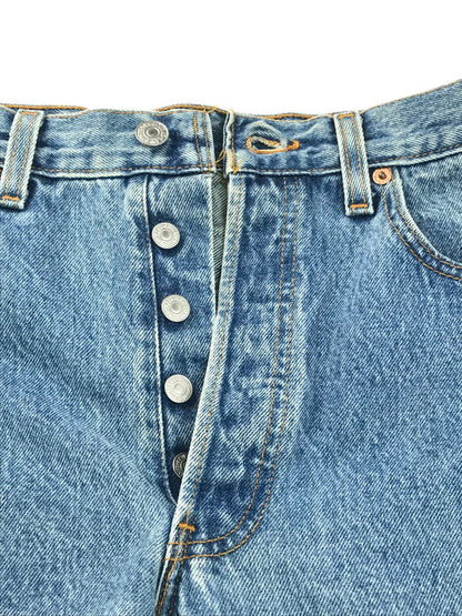 【現状渡し品】【メンズ】 Levi's リーバイス 90's 501 DENIM PANTS 501-0193 95年製 デニムパンツ ジーンズ USA製 ボタン裏刻印555 157-250326-hi-28-tag サイズ：W32 カラー：ライトインディゴ 万代Net店