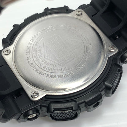 【中古美品】【メンズ】 G-SHOCK ジーショック GA-100 SERIES GA-100CF-1A9JF ANALOG-DIGITAL アナログデジタル クォーツ 腕時計 196-241225-hi-38-tag サイズ：55×51.2×16.9mm カラー：ブラック/カモフラージュ 万代Net店