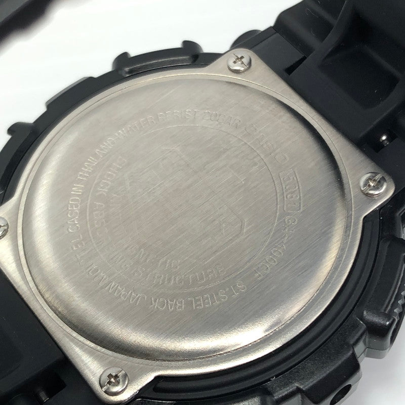 【中古美品】【メンズ】 G-SHOCK ジーショック GA-100 SERIES GA-100CF-1AJF ANALOG-DIGITAL アナログデジタル クォーツ 時計 196-241225-hi-37-tag サイズ：55×51.2×16.9mm カラー：ブラック 万代Net店