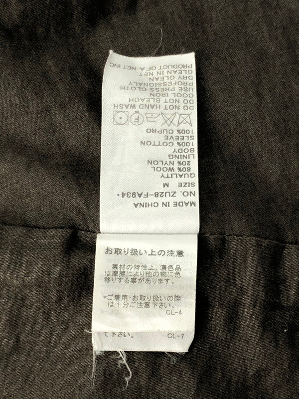 【中古品】【メンズ】 ZU28-FA934 ウールコート アウター 169-241218-ki-15-tag サイズ：M カラー：ブラック 万代Net店