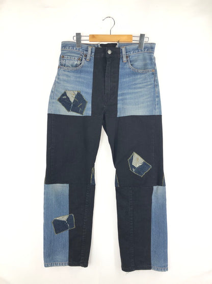 【中古品】【メンズ】  MAKKI REMAKE DENIM PANTS マッキリメイク 再構築 デニムパンツ ジーンズ ボトムス 158-241219-hi-12-tag サイズ：なし カラー：ブラック/ブルー 万代Net店