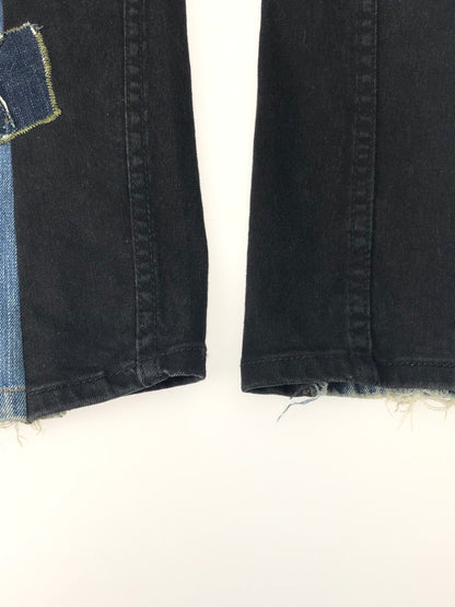 【中古品】【メンズ】  MAKKI REMAKE DENIM PANTS マッキリメイク 再構築 デニムパンツ ジーンズ ボトムス 158-241219-hi-12-tag サイズ：なし カラー：ブラック/ブルー 万代Net店