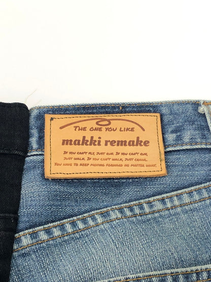 【中古品】【メンズ】  MAKKI REMAKE DENIM PANTS マッキリメイク 再構築 デニムパンツ ジーンズ ボトムス 158-241219-hi-12-tag サイズ：なし カラー：ブラック/ブルー 万代Net店