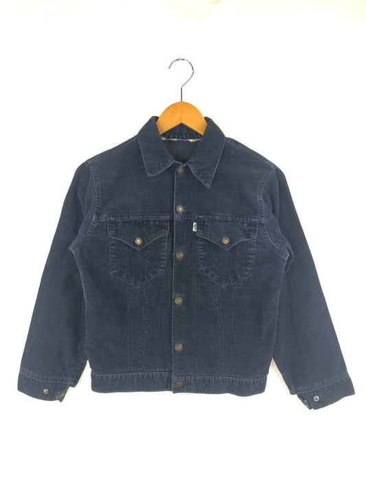 【中古品】【メンズ】 Levi's リーバイス 70's CORDUROY JACKET 70705 70年代 コーデュロイジャケット スナップボタン アウター ボタン裏512 ヴィンテージ 146-241219-hi-09-tag サイズ：16 カラー：ネイビー 万代Net店