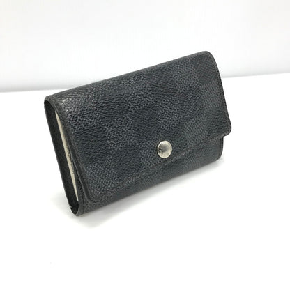 【中古品】【メンズ/レディース】 LOUIS VUITTON ルイ・ヴィトン N62662 ダミエグ ラフィット ミュルティクレ6 キーケース 服飾雑貨 179-241224-ki-01-tag カラー：ブラック/グレー 万代Net店