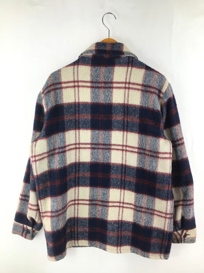 【中古品】【メンズ】  USED 70-80’S ユーズド 70年-80年代 CHECK JACKET チェックジャケット アウター 146-250123-ki-06-tag カラー：ネイビー系 万代Net店