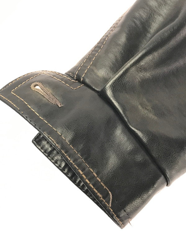 【現状渡し品】【メンズ】 USED 70～80S LEATHER JACKET 70～80年代 レザージャケット アウター 146-260912-na-40-tagh サイズ：50 カラー：ネイビー 万代Net店