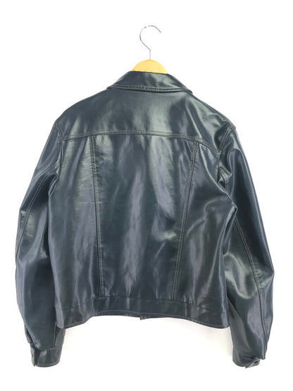 【現状渡し品】【メンズ】 USED 70～80S LEATHER JACKET 70～80年代 レザージャケット アウター 146-260912-na-40-tagh サイズ：50 カラー：ネイビー 万代Net店