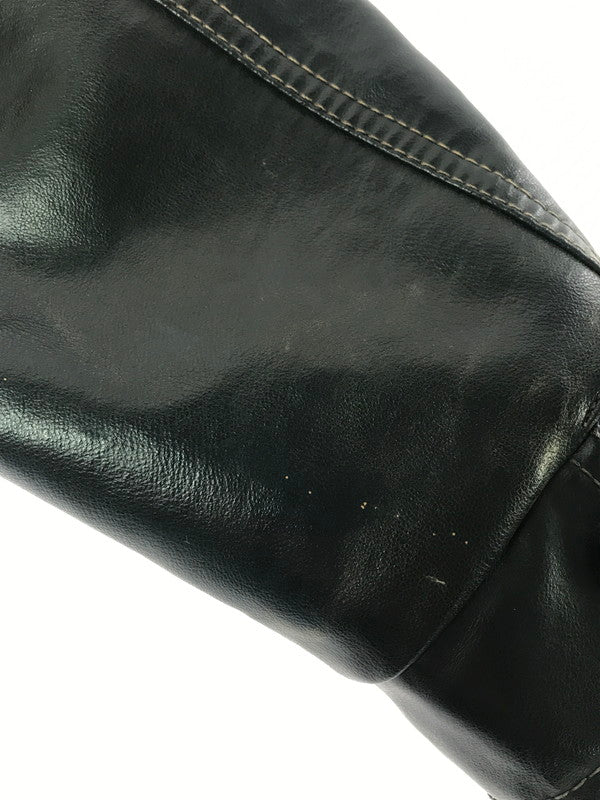 【現状渡し品】【メンズ】 USED 70～80S LEATHER JACKET 70～80年代 レザージャケット アウター 146-260912-na-40-tagh サイズ：50 カラー：ネイビー 万代Net店