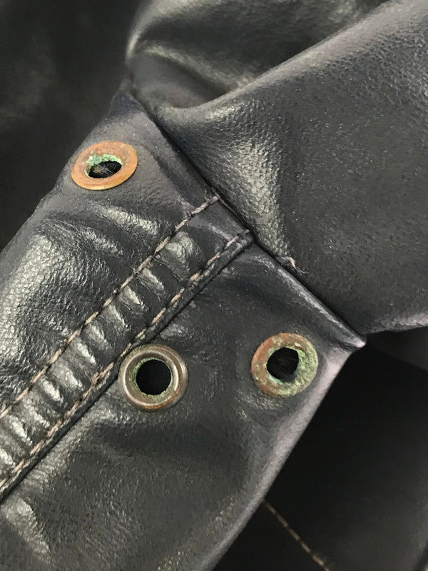 【現状渡し品】【メンズ】 USED 70～80S LEATHER JACKET 70～80年代 レザージャケット アウター 146-260912-na-40-tagh サイズ：50 カラー：ネイビー 万代Net店