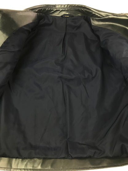 【現状渡し品】【メンズ】 USED 70～80S LEATHER JACKET 70～80年代 レザージャケット アウター 146-260912-na-40-tagh サイズ：50 カラー：ネイビー 万代Net店