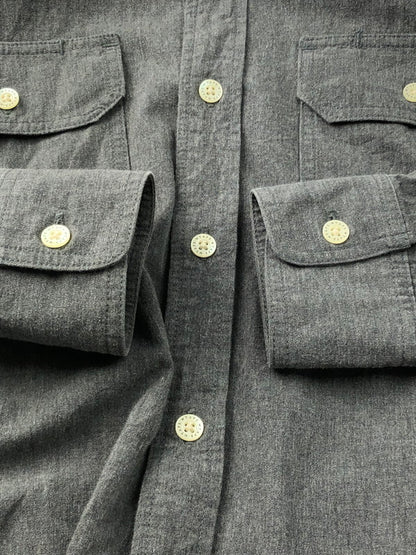 【中古品】【メンズ】 WTAPS ダブルタップス CELL LS/SHIRT COTTON CHAMBRAY 162GWDT-SHM02 セル ロングスリーブシャツ 長袖シャツ 142-241219-hi-01-tag サイズ：2 カラー：グレー 万代Net店