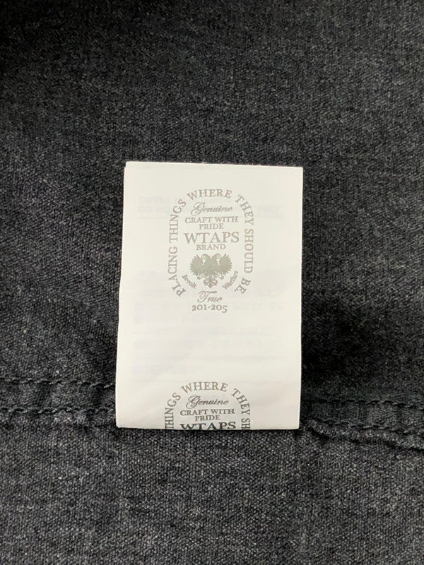 【中古品】【メンズ】 WTAPS ダブルタップス CELL LS/SHIRT COTTON CHAMBRAY 162GWDT-SHM02 セル ロングスリーブシャツ 長袖シャツ 142-241219-hi-01-tag サイズ：2 カラー：グレー 万代Net店