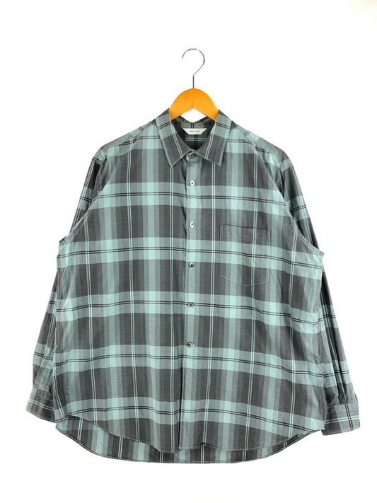 【中古品】【メンズ】  WELLDER ウェルダー STANDARD SHIRT WM21SSH03 スタンダードシャツ 長袖 チェックシャツ 140-241218-hi-07-tag サイズ：4 カラー：グレー系 万代Net店