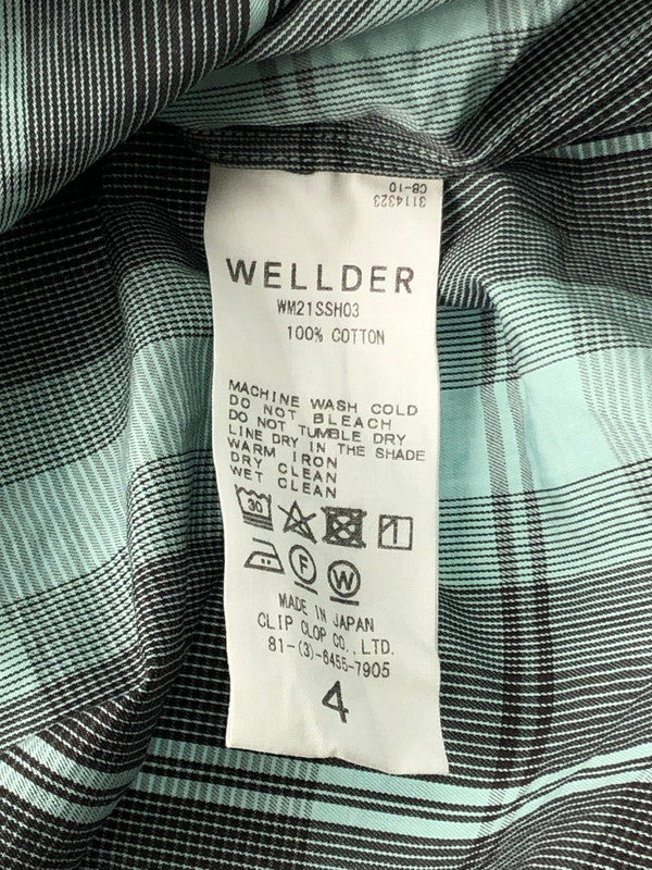 【中古品】【メンズ】  WELLDER ウェルダー STANDARD SHIRT WM21SSH03 スタンダードシャツ 長袖 チェックシャツ 140-241218-hi-07-tag サイズ：4 カラー：グレー系 万代Net店